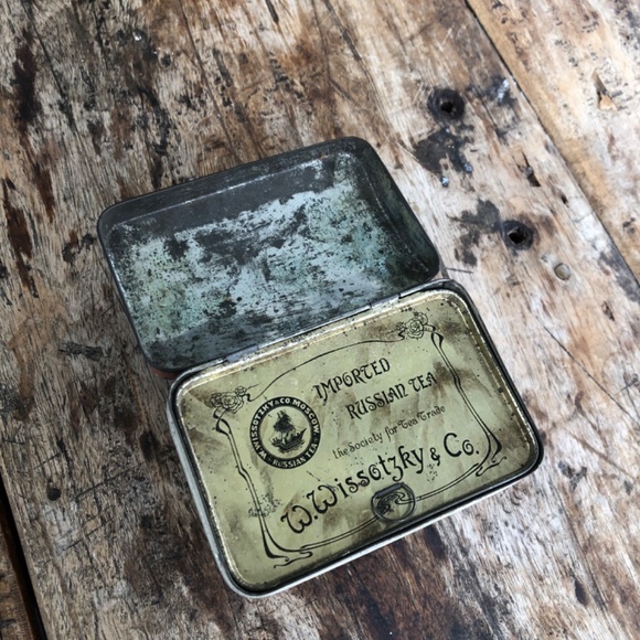 Antique Russian Tea Tin,metal. - Picture 7 of 8